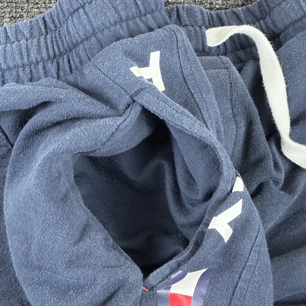 Tommy Hilfiger Mens Navy Blue Logo Tape Sleepwear Jogger Pants Size Large L‎